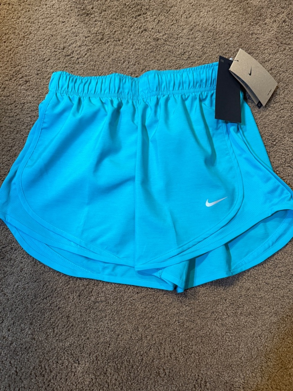 Nike Women's Teal Athletic Running Shorts Size S NWT